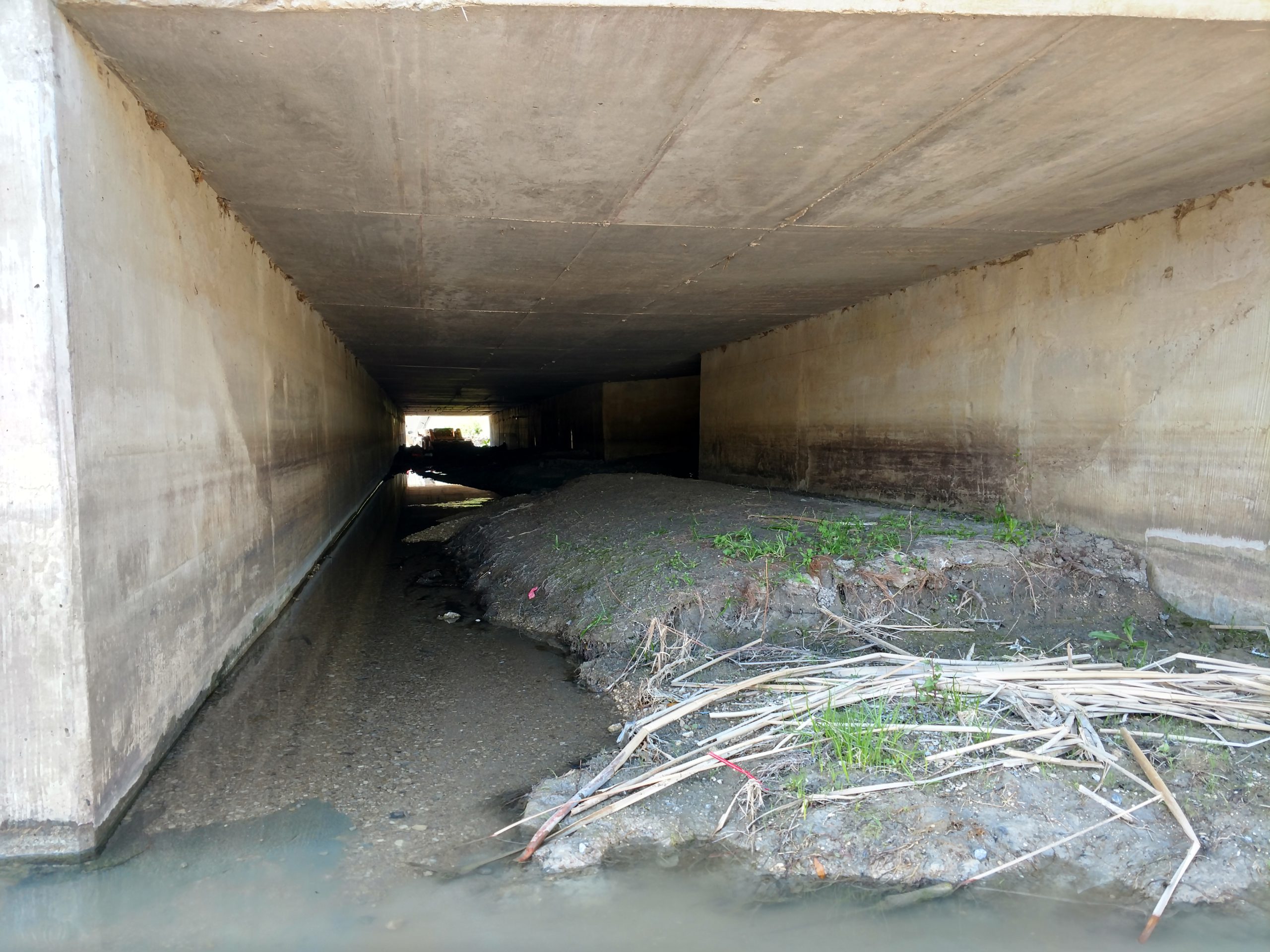 Culvert carré obstrué