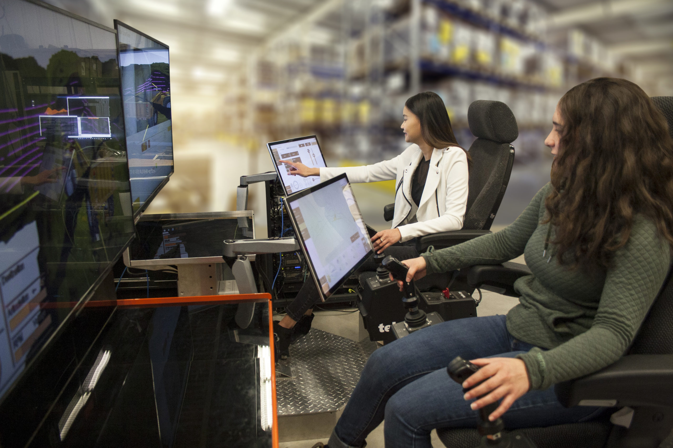 TeleOp Chairs in use by HARD-LINE Employees