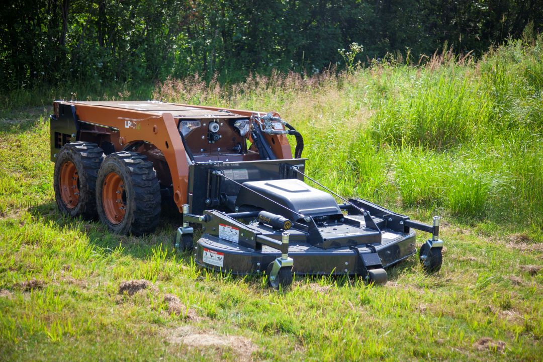 LP401 with mower attachment
